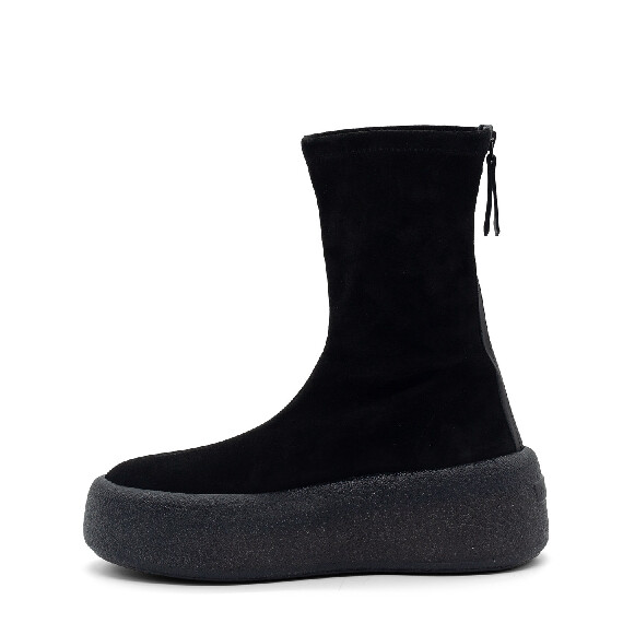 F04 Creepy-Tronchetto crosta stretch nero