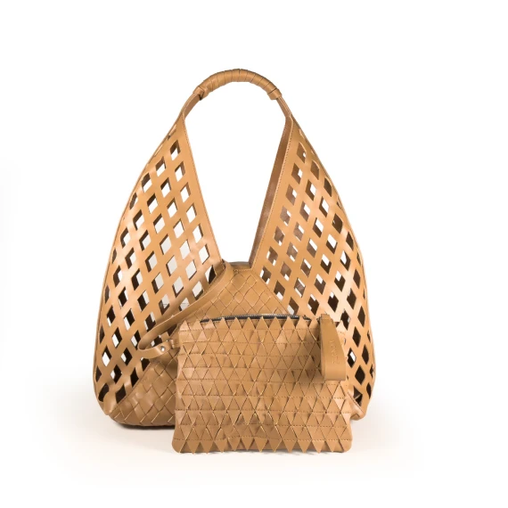Junko<br>Shopper cuoio