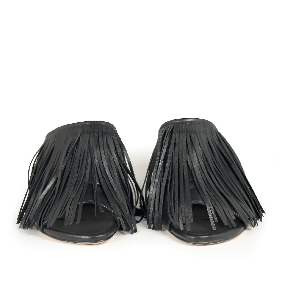 K16_Drop_Mule nera in morbida nappa